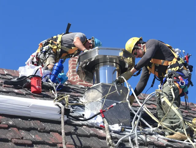 Protective chimney cap installed by Anaheim Chimney Sweep in Anaheim, CA