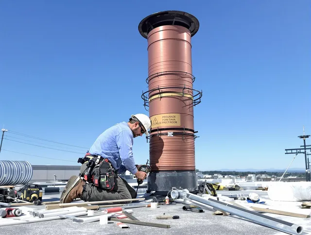 Installed chimney liner by Anaheim Chimney Sweep in Anaheim, CA