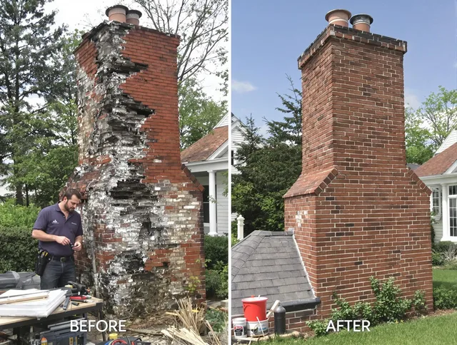Anaheim Chimney Sweep performing a full chimney restoration in Anaheim, CA