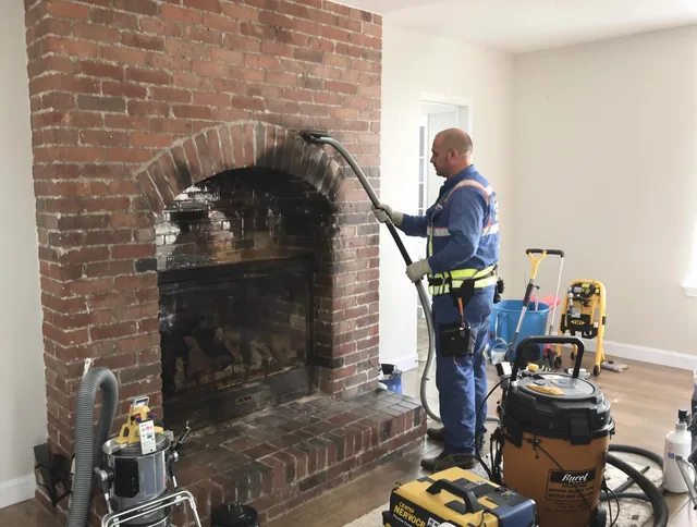 Anaheim Chimney Sweep expert performing detailed chimney sweep in Anaheim, CA