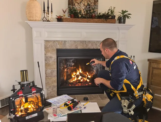 Safety-focused fireplace inspection by Anaheim Chimney Sweep in Anaheim, CA