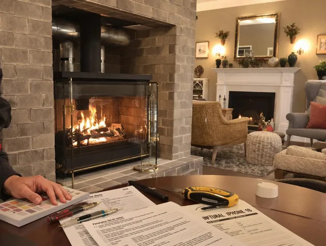 Anaheim Chimney Sweep verifying fireplace safety measures in Anaheim, CA