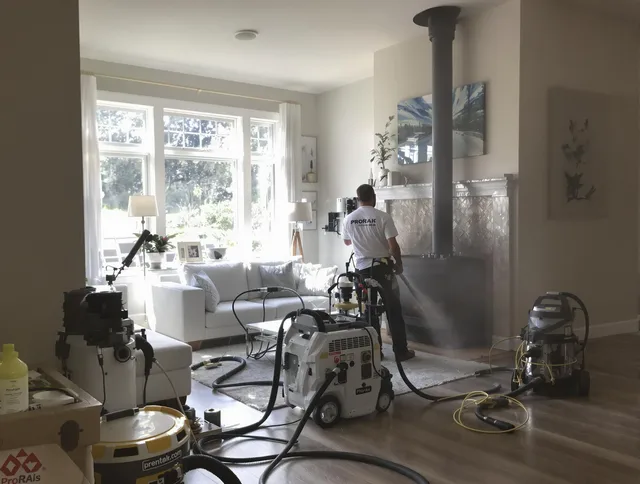 Soot removal service by Anaheim Chimney Sweep for a fireplace in Anaheim, CA